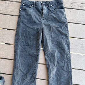 Madewell wide leg crop jeans